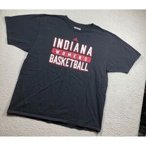 Indiana University Women's‎ Basketball T Shirt Adult 2X Black Short Sleeve